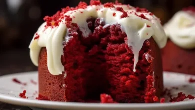 Red Velvet Lava Cakes